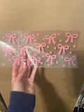 Pink bows cup wrap