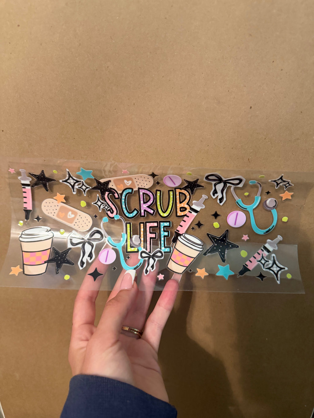 Scrub life cup wrap