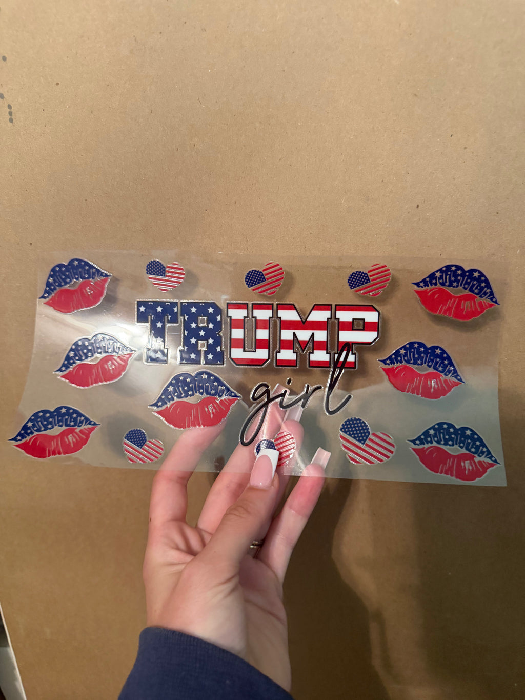 Trump girl cup wrap